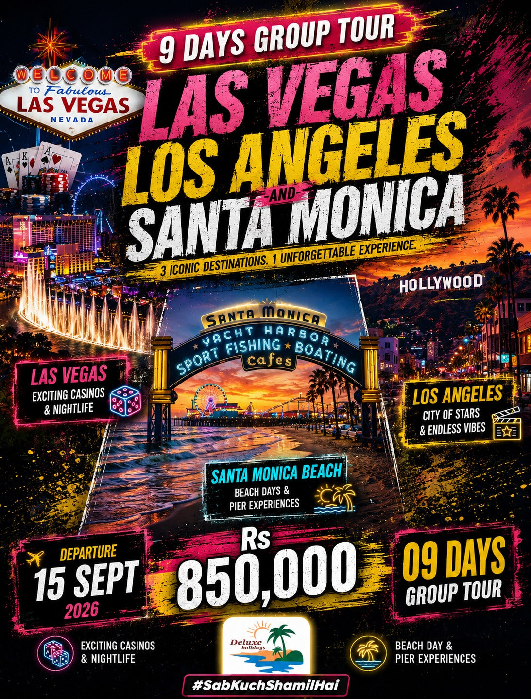 America: Los Angeles + Las Vegas + Santa Monica