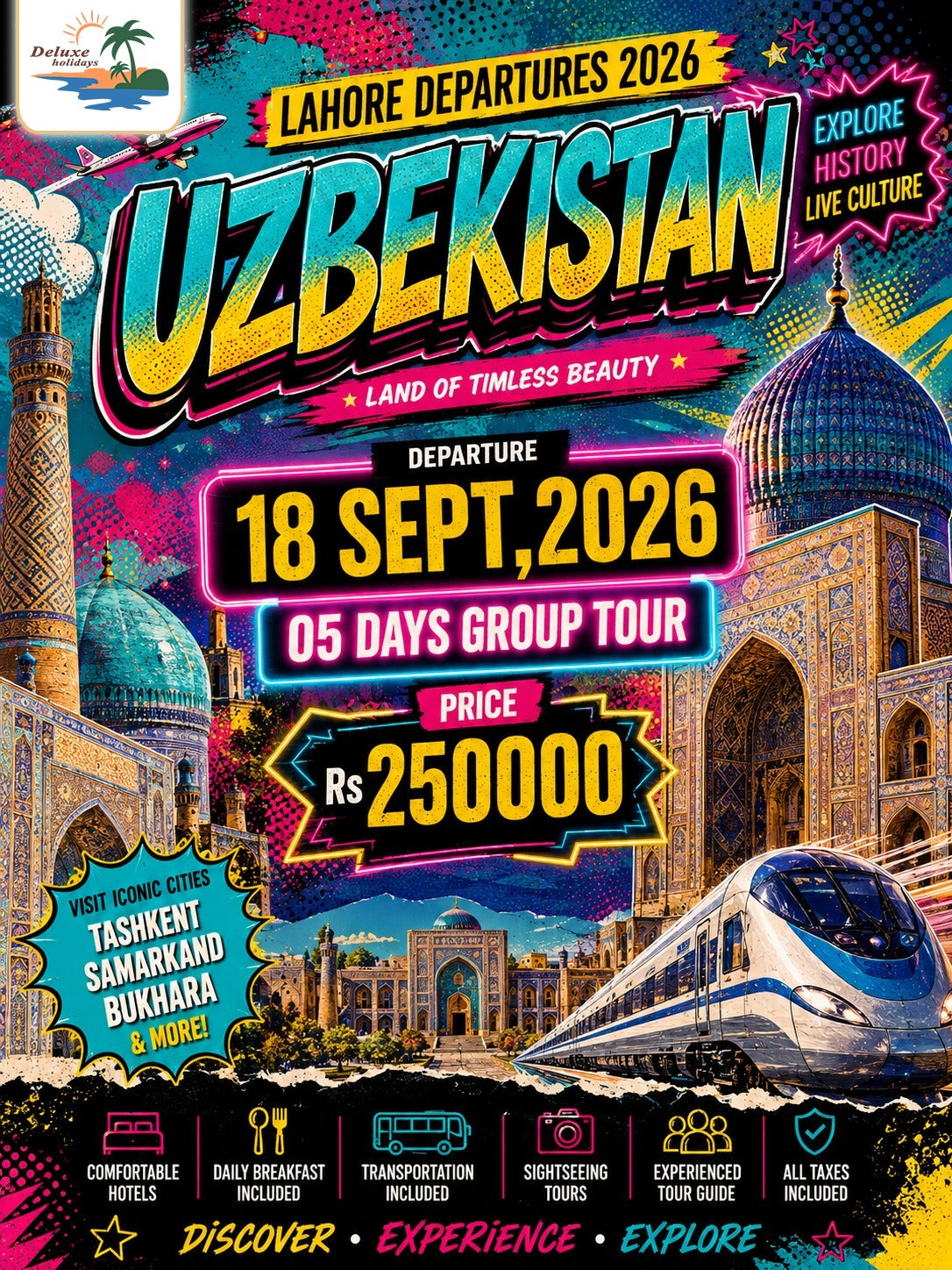 Uzbekistan from Lahore