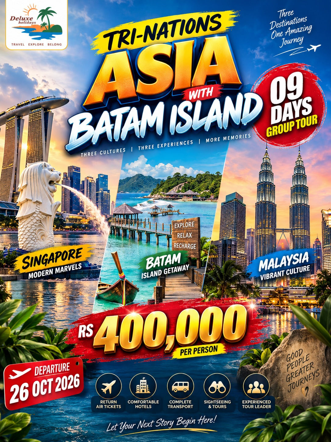 Tri-Nation Asia with Batam Island