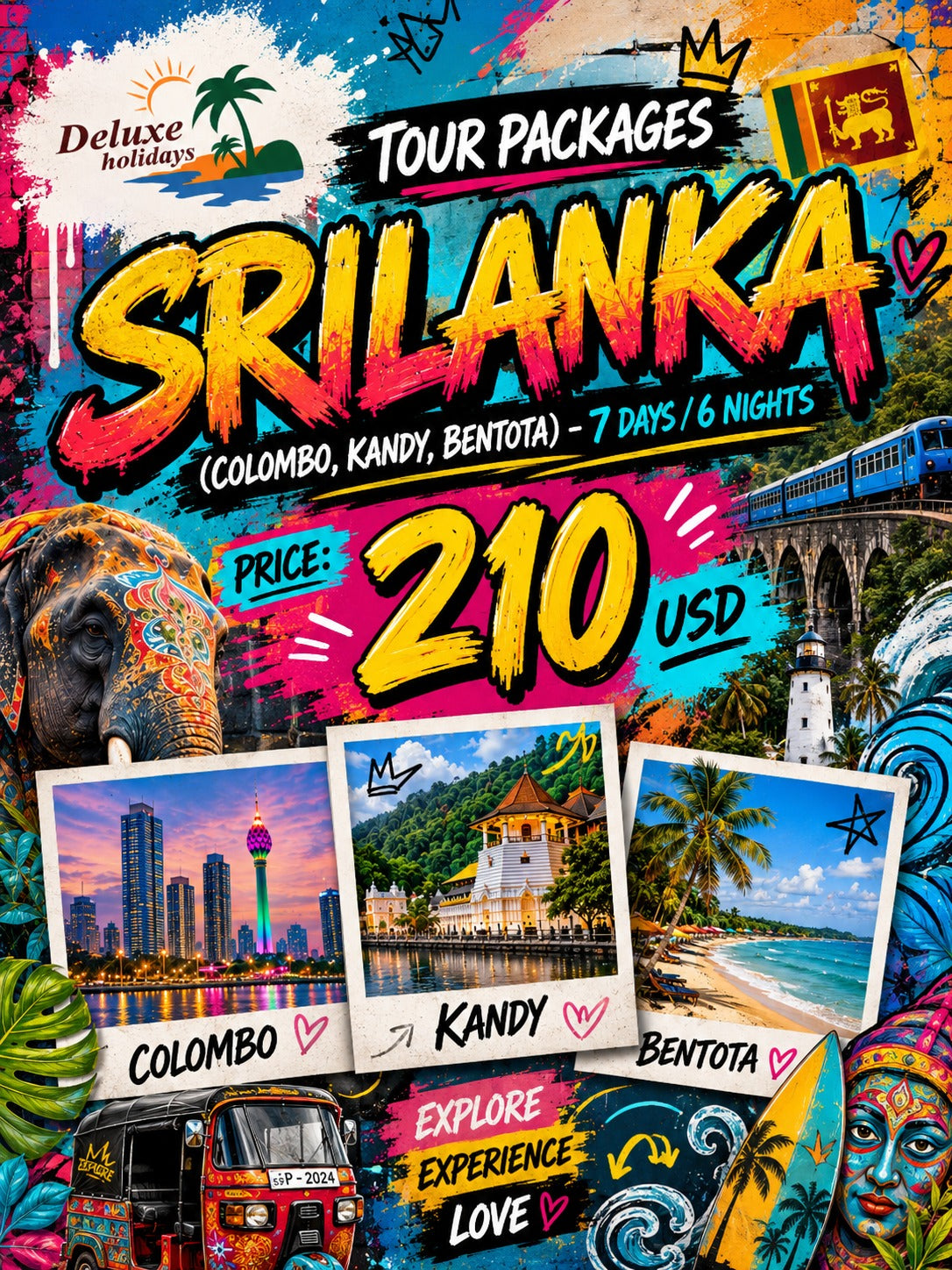 Sri Lanka: Colombo - Kandy - Bentota
