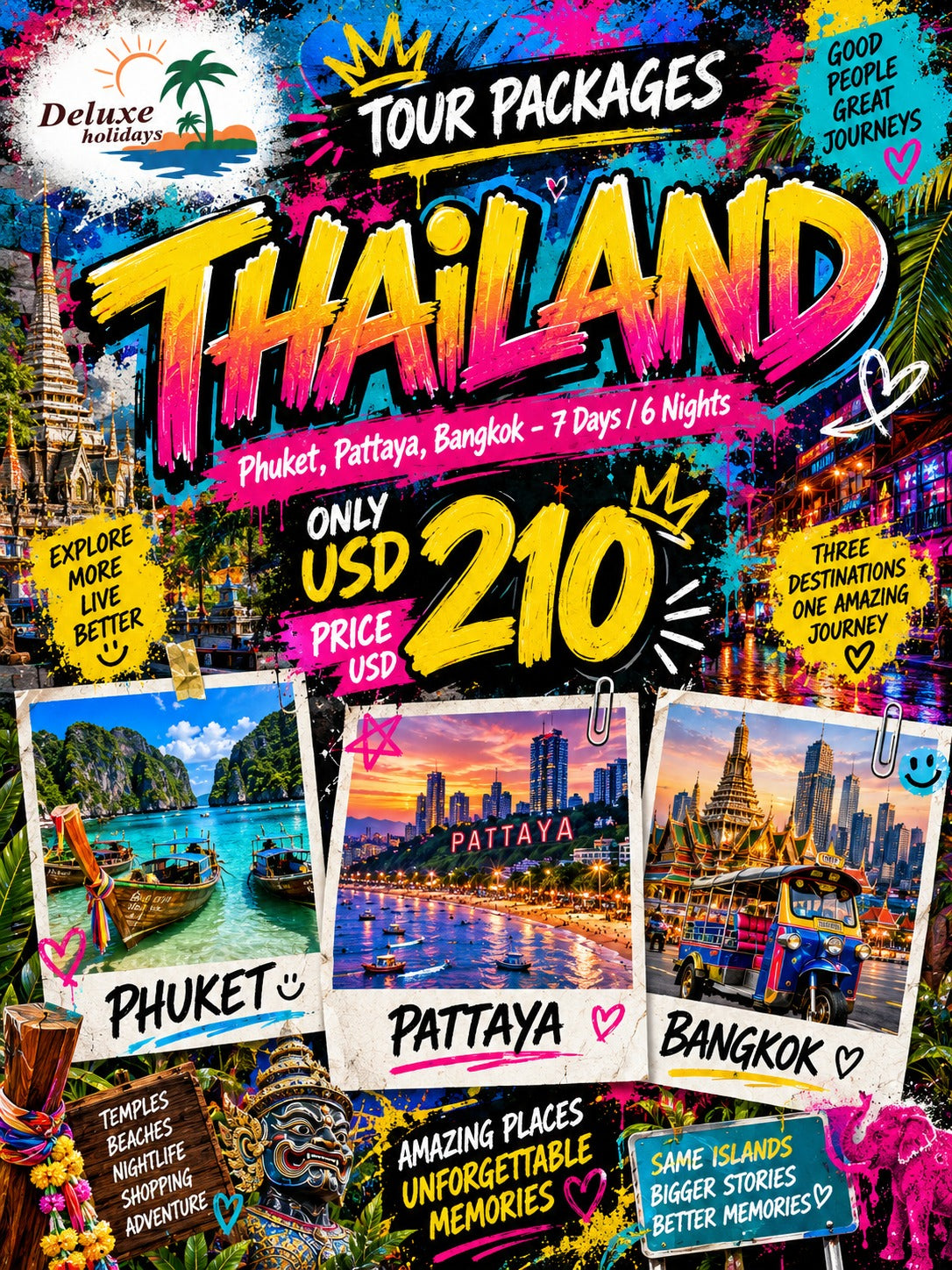 Phuket - Pattaya - Bangkok