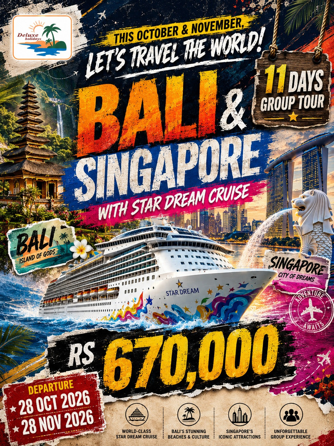Bali - Singapore with Star Deam Cruise