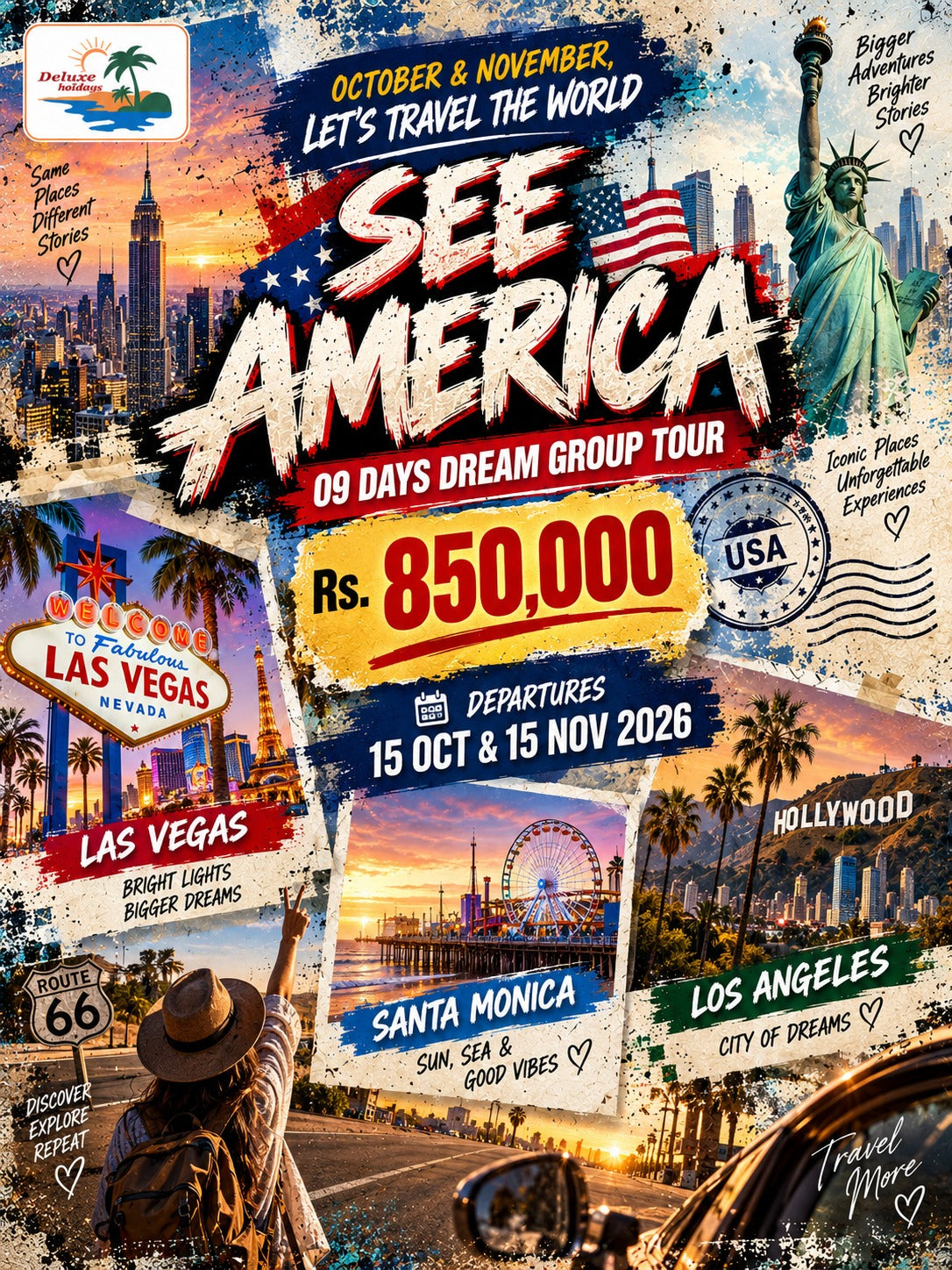 America: Los Angeles + Las Vegas + Santa Monica