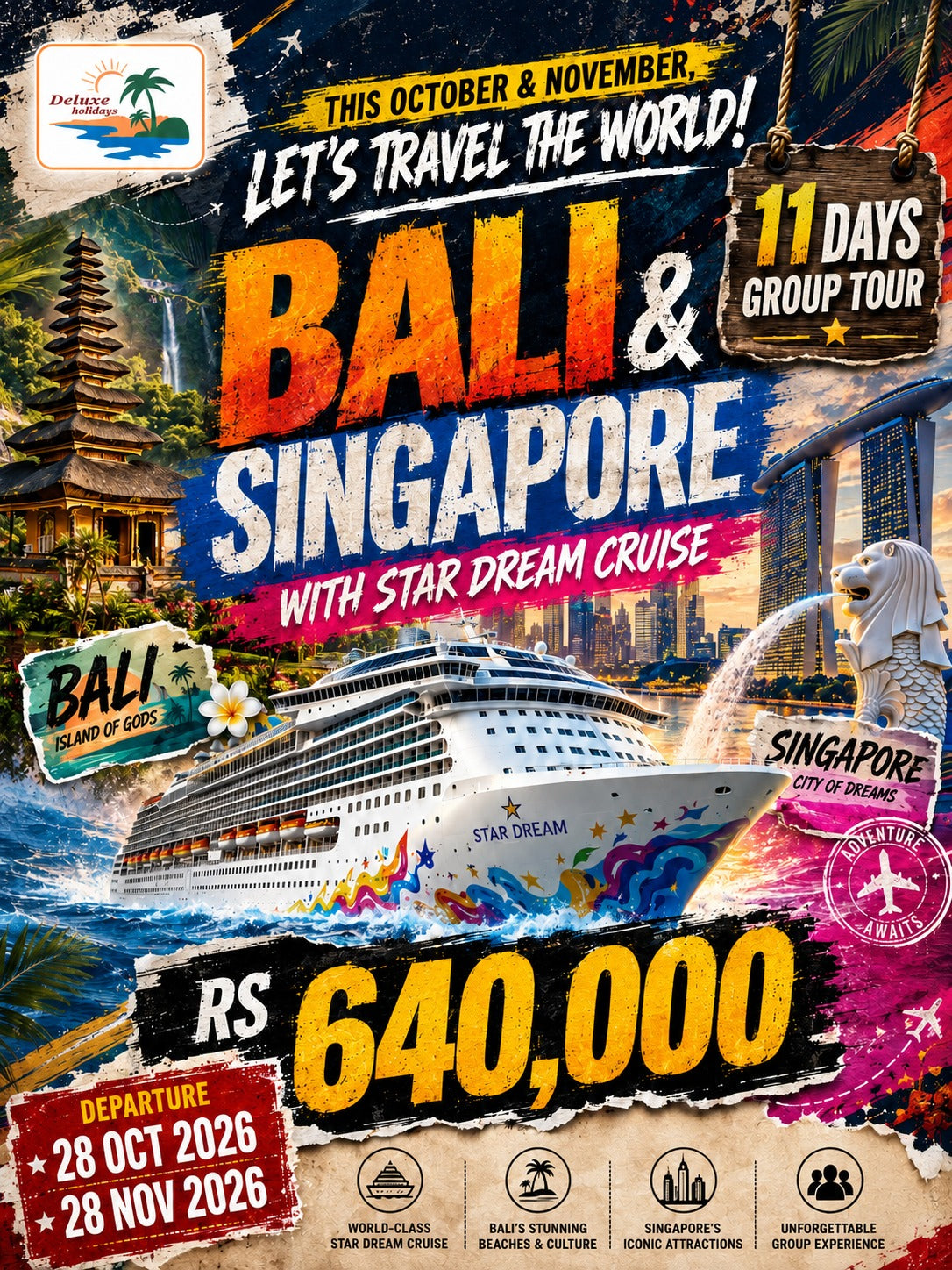 Bali - Singapore with Star Deam Cruise