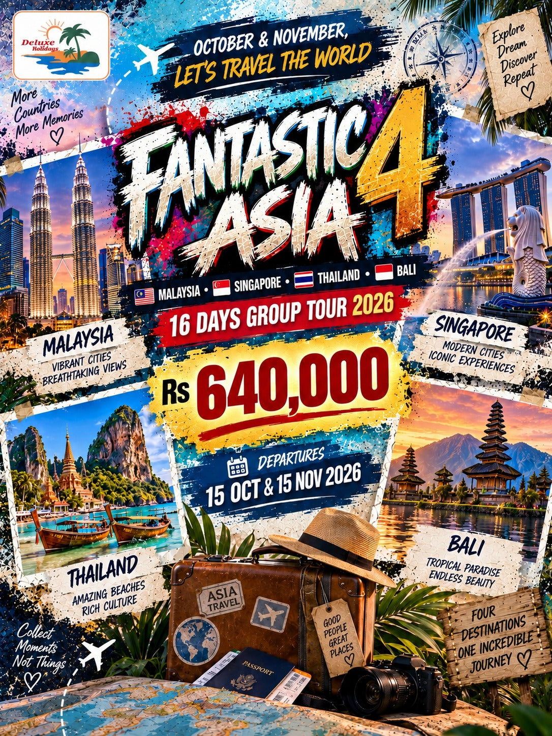 Fantastic 4 Asia: Malaysia - Singapore - Thailand - Bali