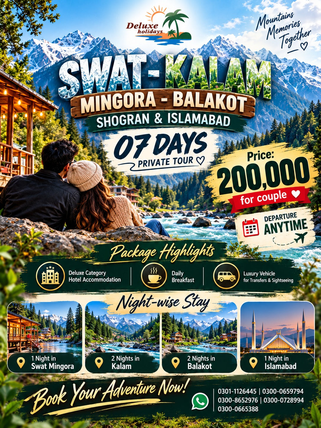 Swat - Kalam - Mingora - Balakot - Shogran - Islamabad
