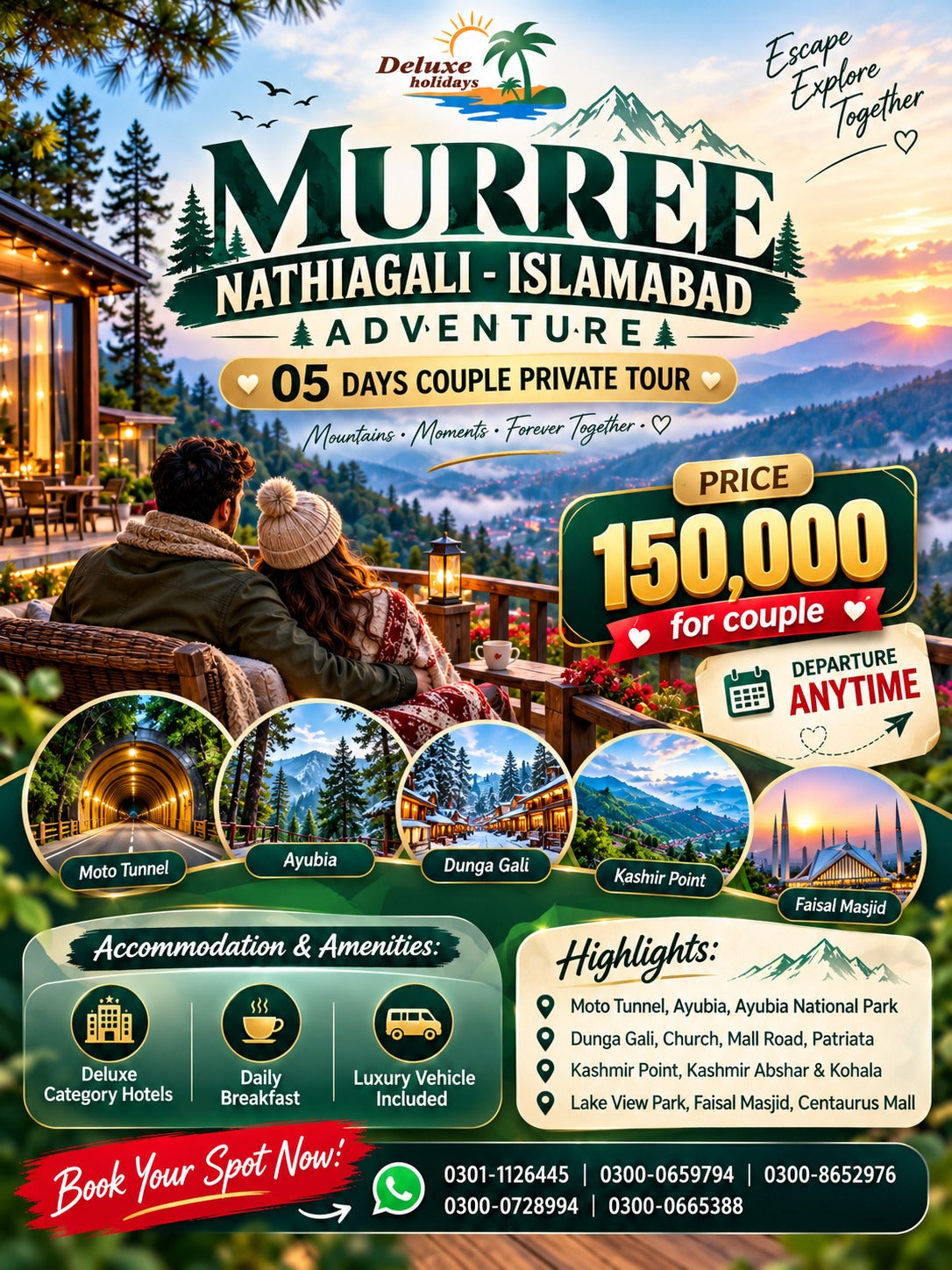 Murree + Nathia Gali + Islamabad