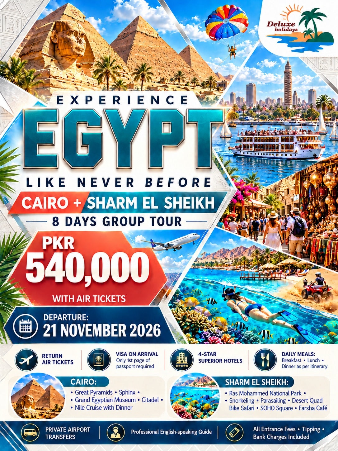 Egypt: Cairo + Sharm El Sheikh