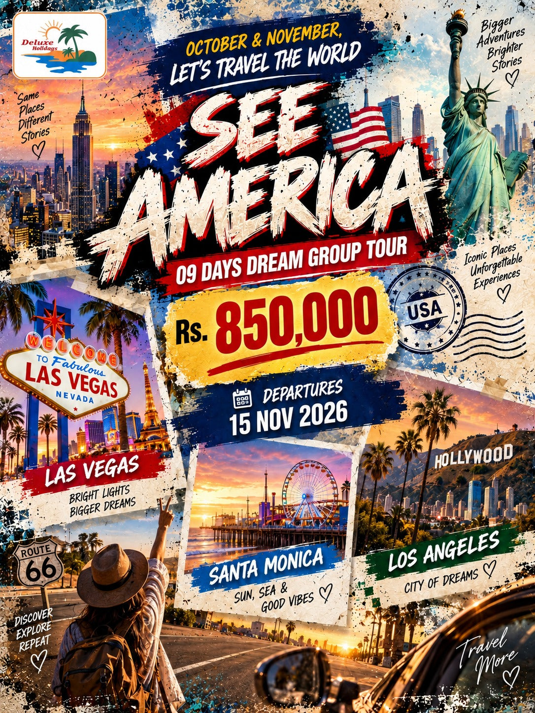 America: Los Angeles + Las Vegas + Santa Monica