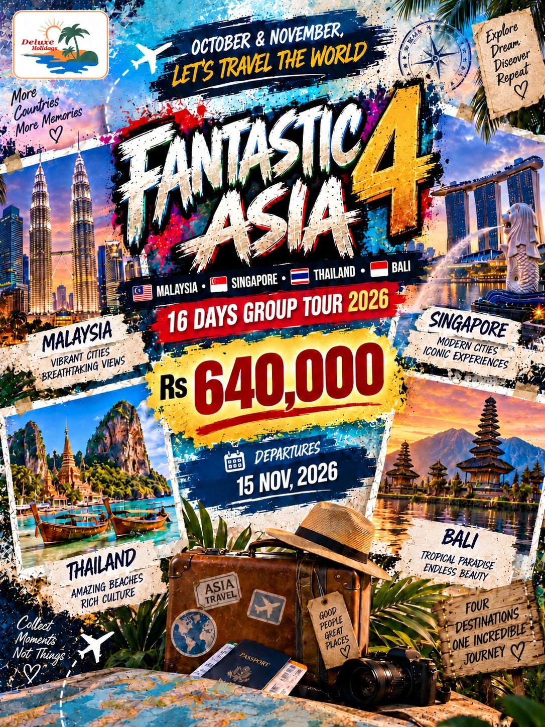 Fantastic 4 Asia: Malaysia - Singapore - Thailand - Bali