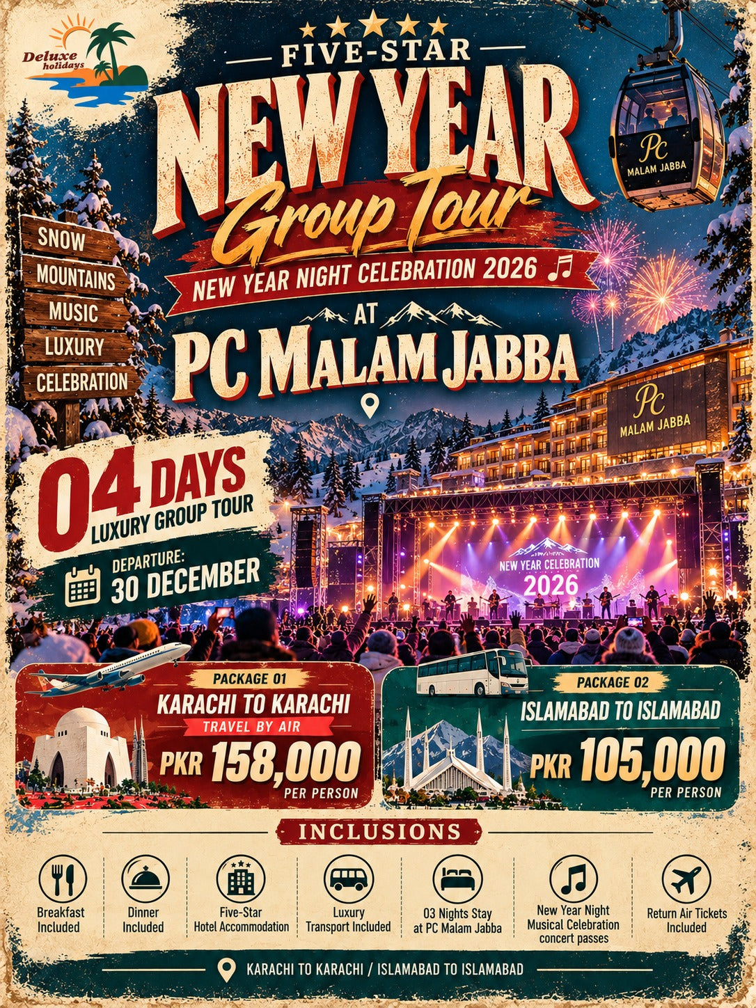5-star New Year Celebration at PC Malam Jabba from KHI