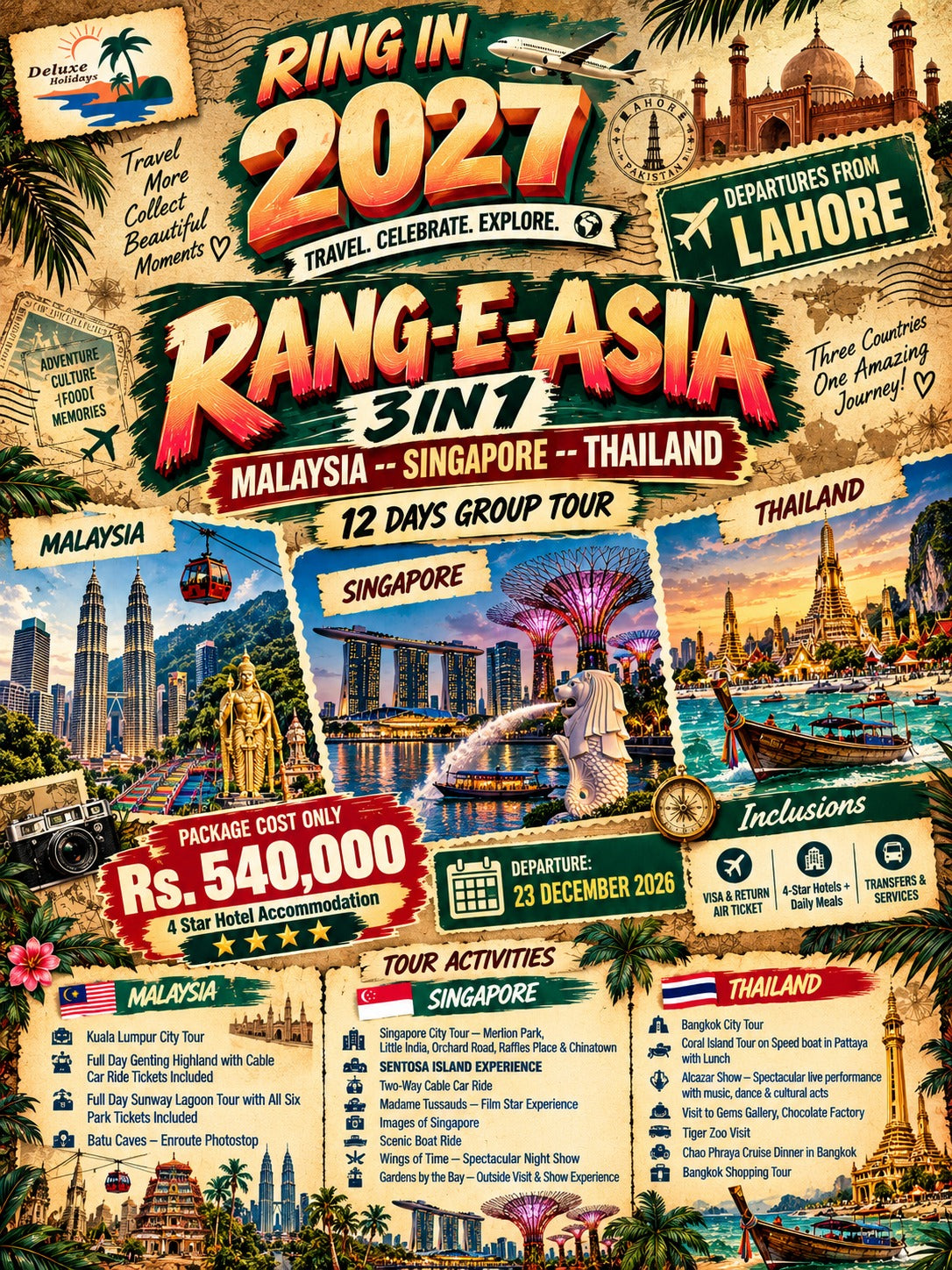 Malaysia - Singapore - Thailand - New Year Exclusive from Lahore