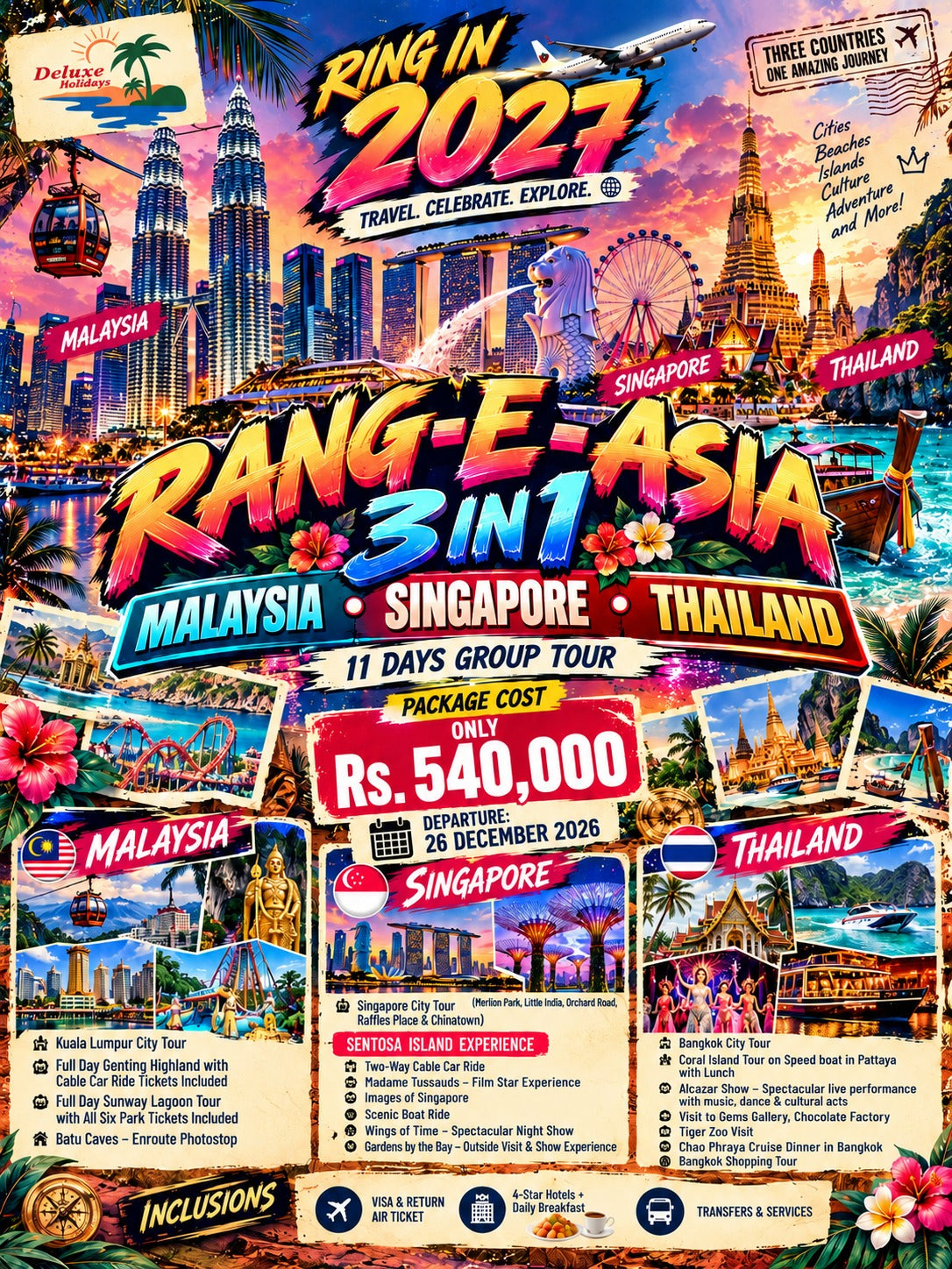Malaysia - Singapore - Thailand - New Year Exclusive