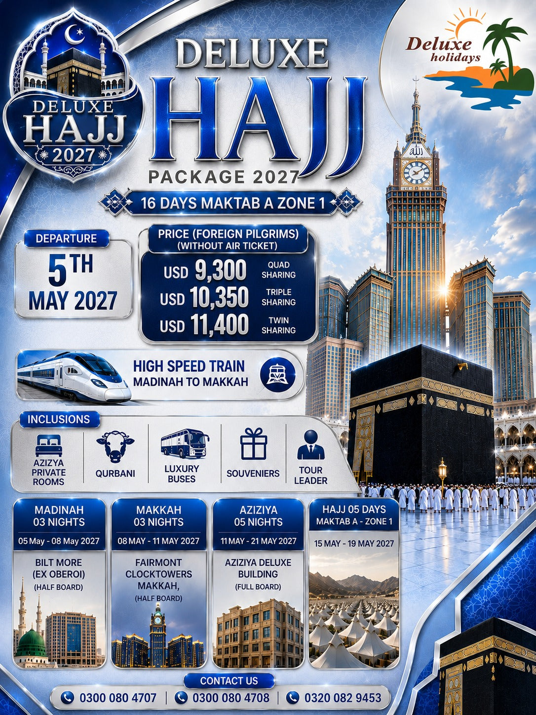 Hajj 2027 - 16 Days • 5 Star • Maktab A • Zone 1