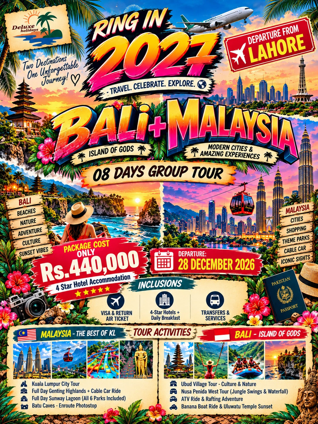 Bali + Malaysia - New Year Exclusive from Lahore