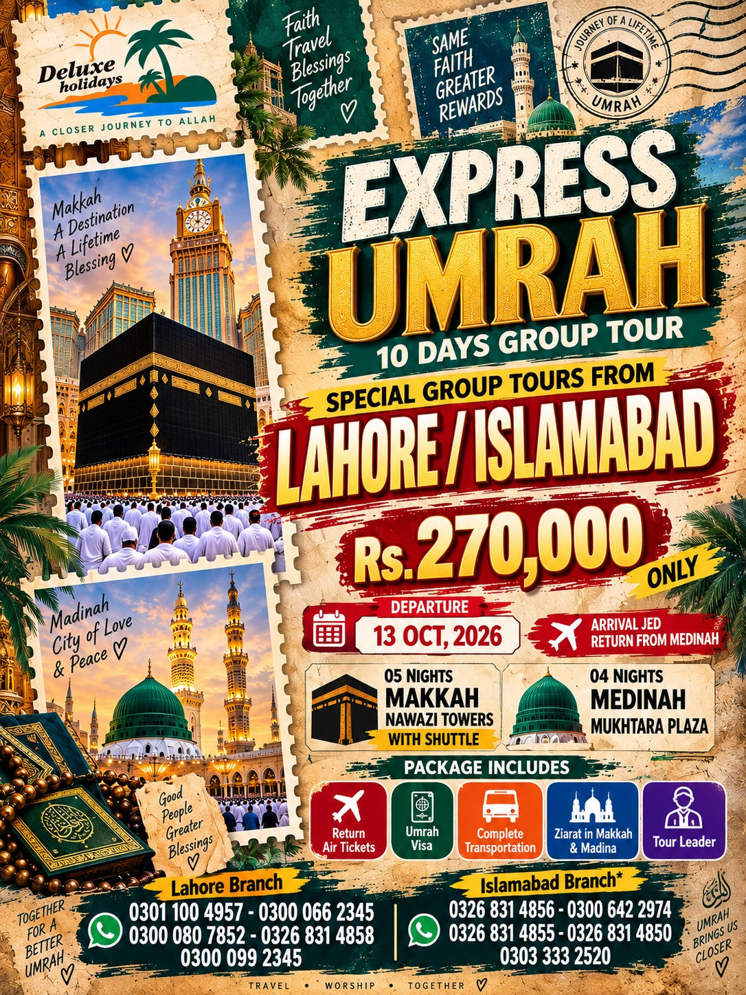 Express Umrah from Lahore & Islamabad