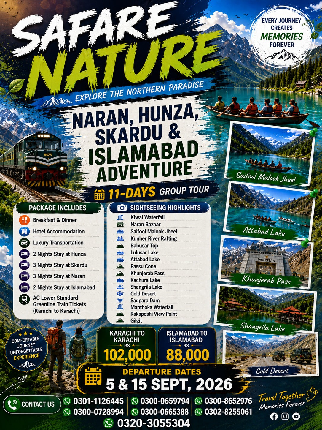 Naran - Hunza - Skardu - Islamabad from Islamabad