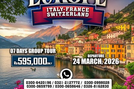 Europe ~ 07 Days Group Tour 2026