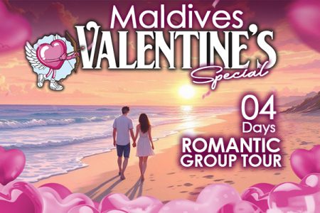 Maldives Valentine’s Special ~ 04 Days Group Tour