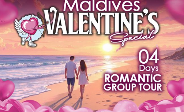Maldives Valentine’s Special ~ 04 Days Group Tour