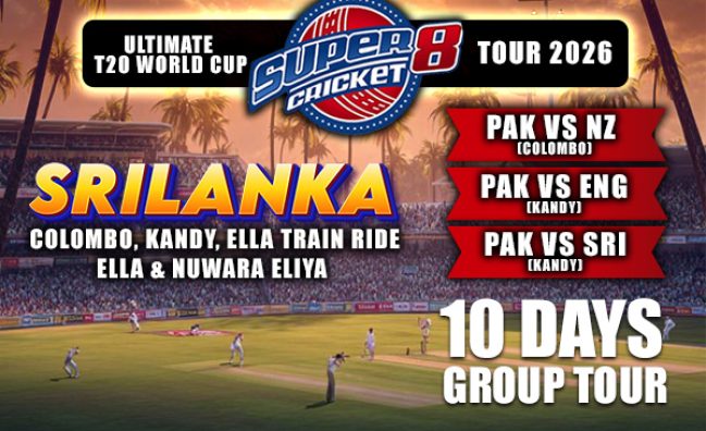Sri Lanka: Ultimate T20 World Cup 2026 ~ 10 Days Group Tour from Lahore