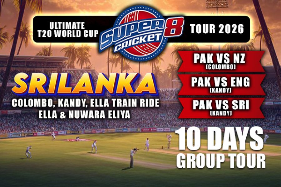 Sri Lanka: Ultimate T20 World Cup 2026 ~ 10 Days Group Tour from Lahore