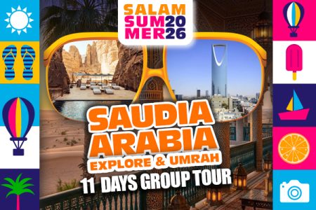 Explore Saudi Arabia + Umrah | 11 Days Group Tour